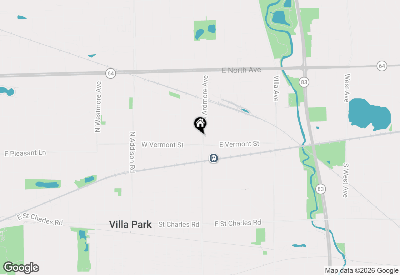 Map of 446 N Ardmore Avenue #1B, Villa Park, IL 60181
