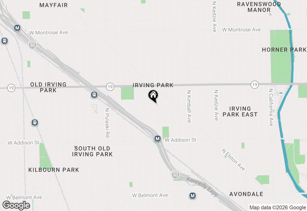 Map of (Address confidential), Chicago, Illinois 60618