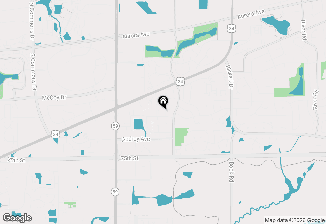 Map of 2607 Lexington Lane, Naperville, IL 60540