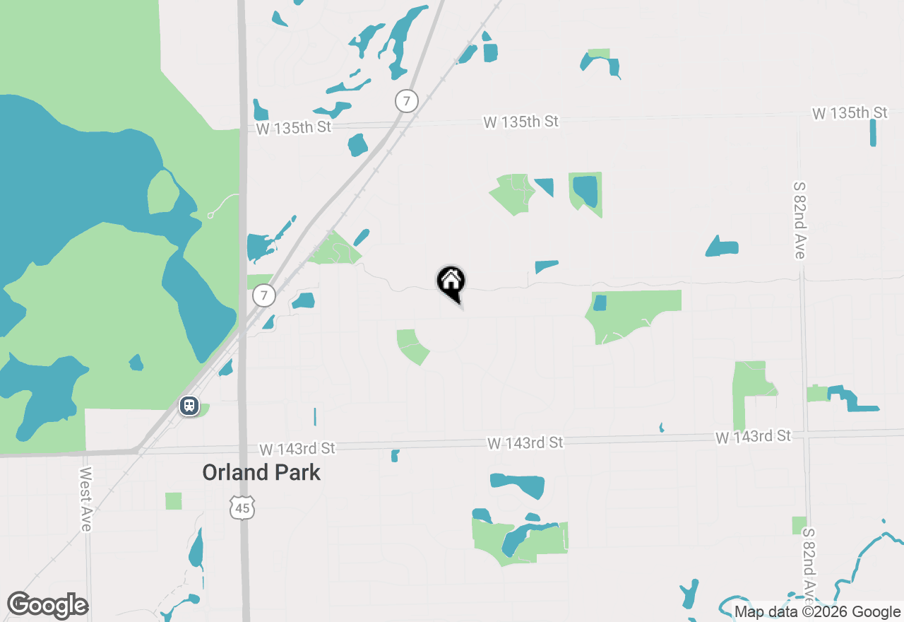 Map of 9040 W 140th Street #2B, Orland Park, IL 60462