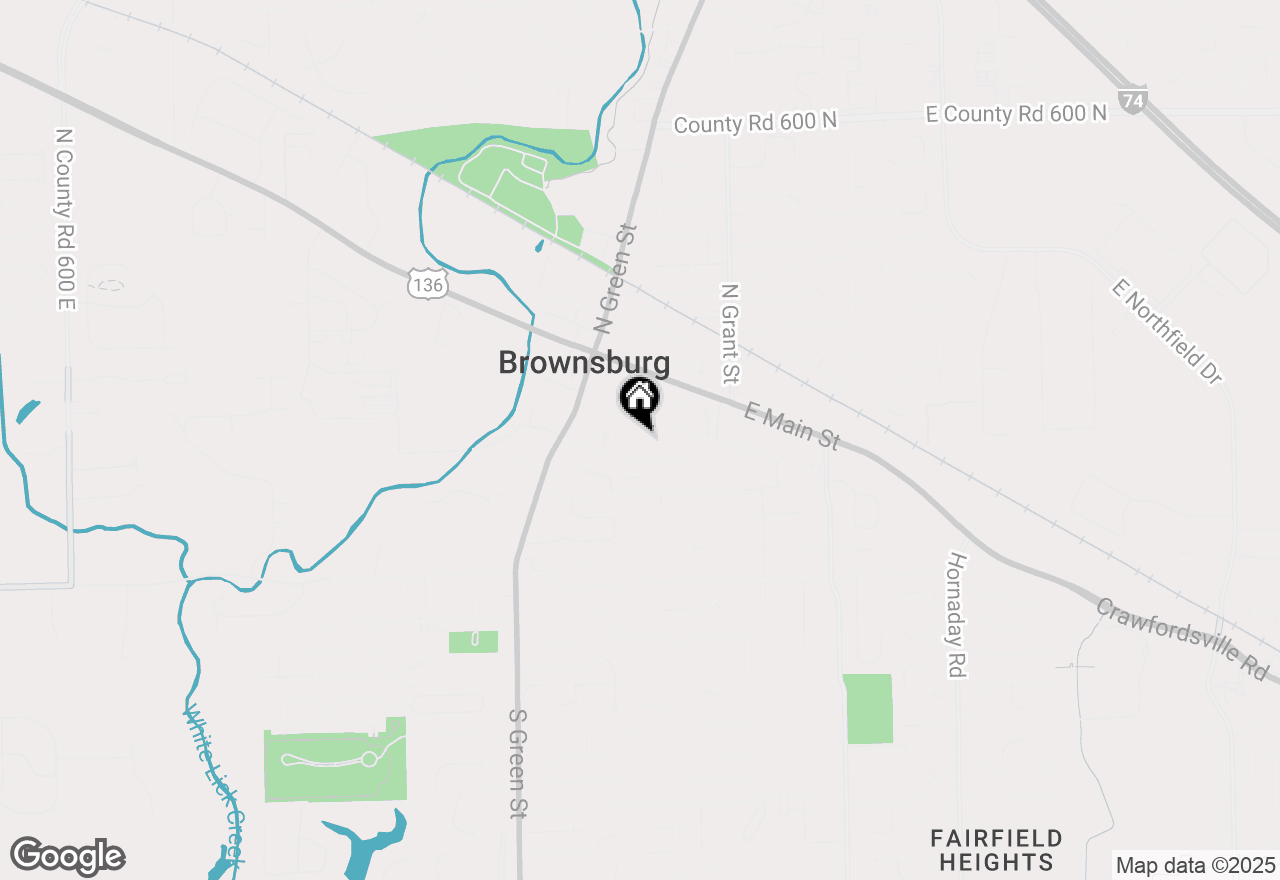 Map of 114 S Jefferson Street, Brownsburg, IN 46112