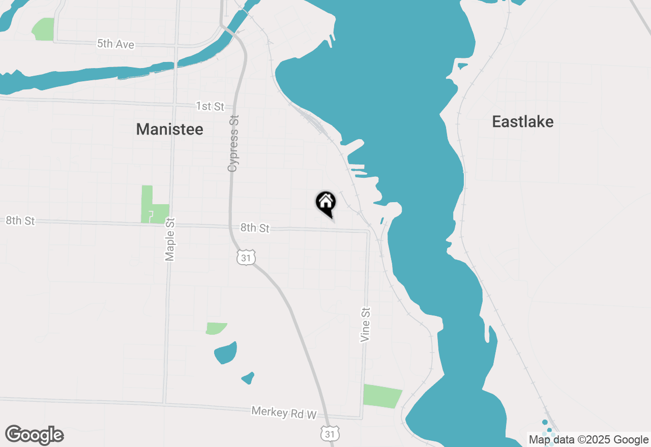 Map of 719 Kosciusko Street, Manistee, MI 49660