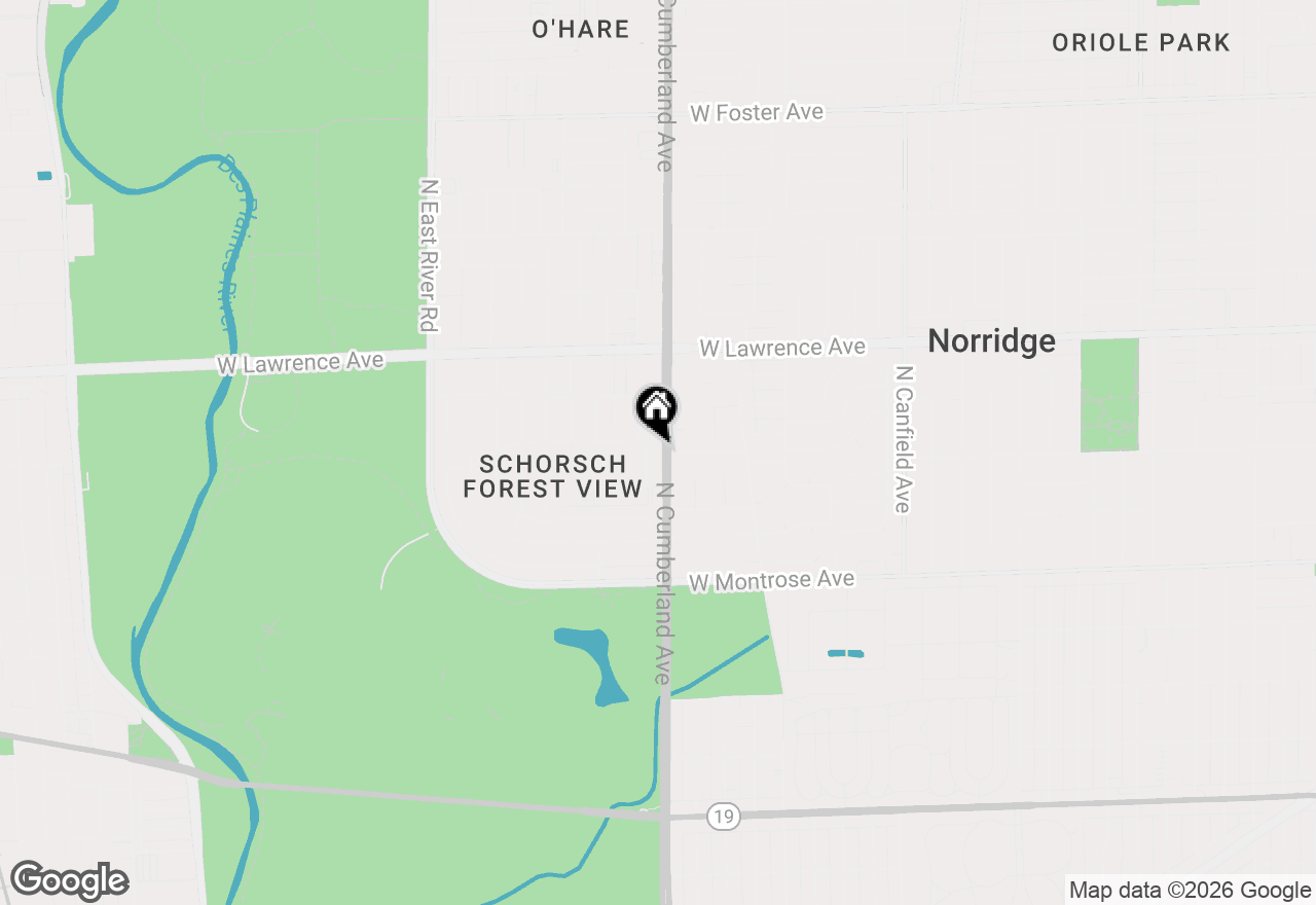 Map of 4600 N Cumberland Avenue #101, Chicago, IL 60656