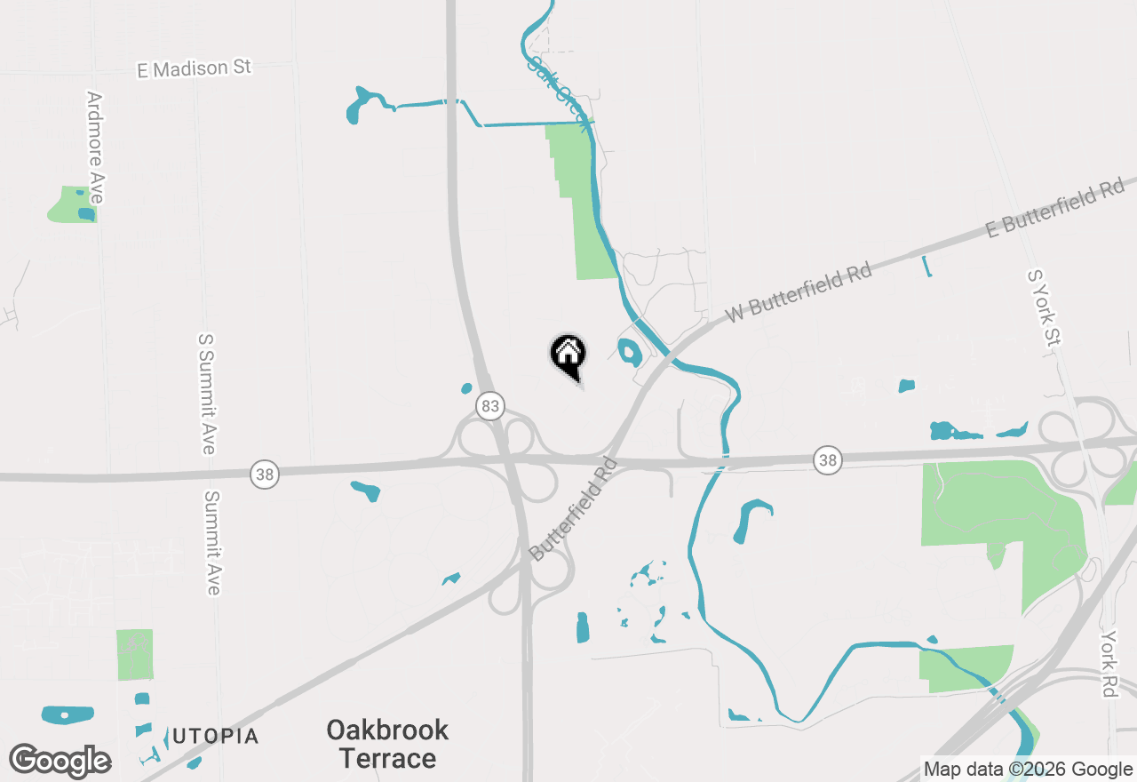 Map of 449 W Verret Street, Elmhurst, IL 60126