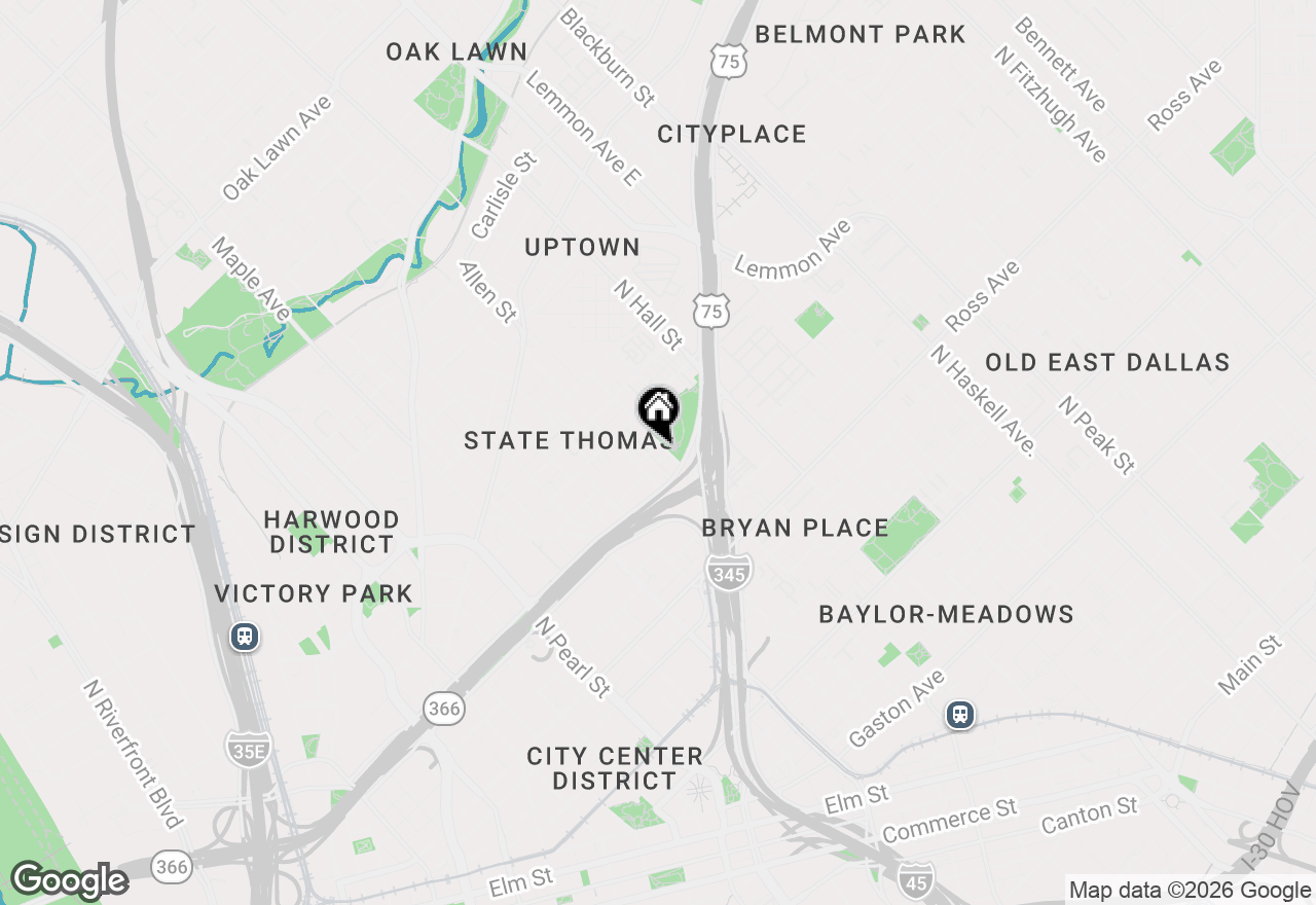 Map of 2127 Clark Street #APT 106, Dallas, TX 75204