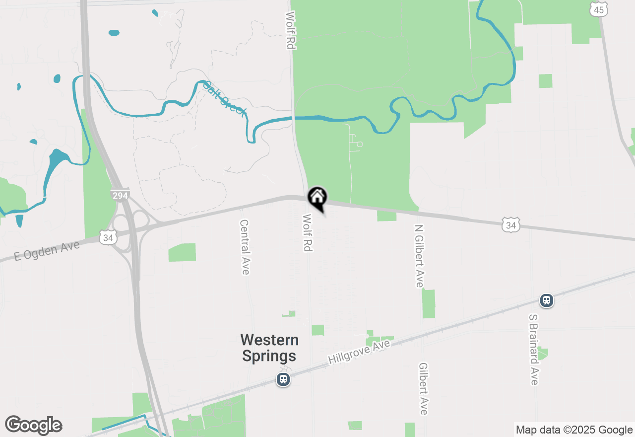 Map of 3838 Johnson Avenue, Western Springs, IL 60558