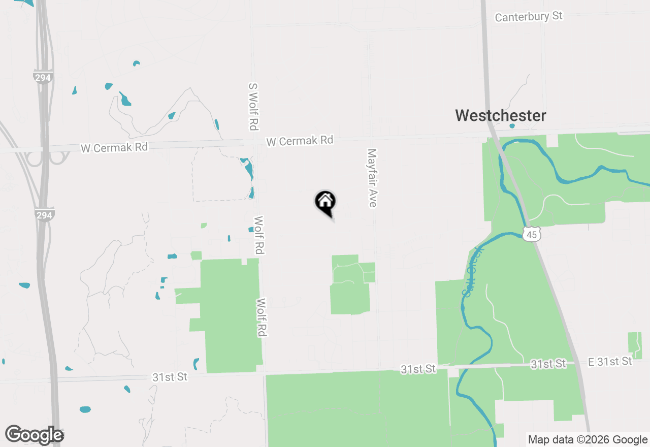 Map of 10913 Martindale Drive, Westchester, IL 60154