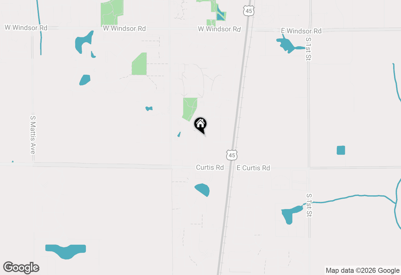 Map of 1409 Quail Run Drive #1409, Savoy, IL 61874
