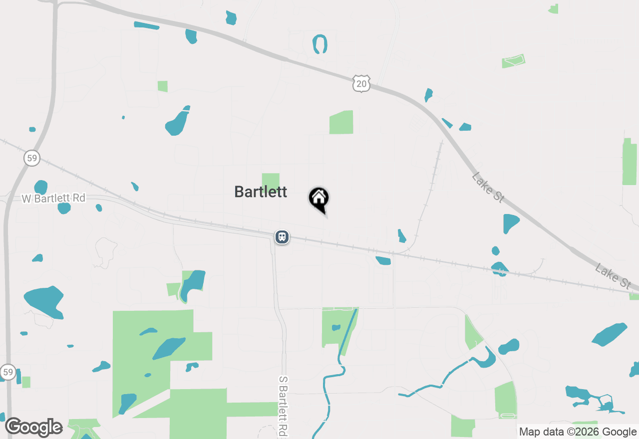 Map of 138 S Berteau Avenue, Bartlett, IL 60103
