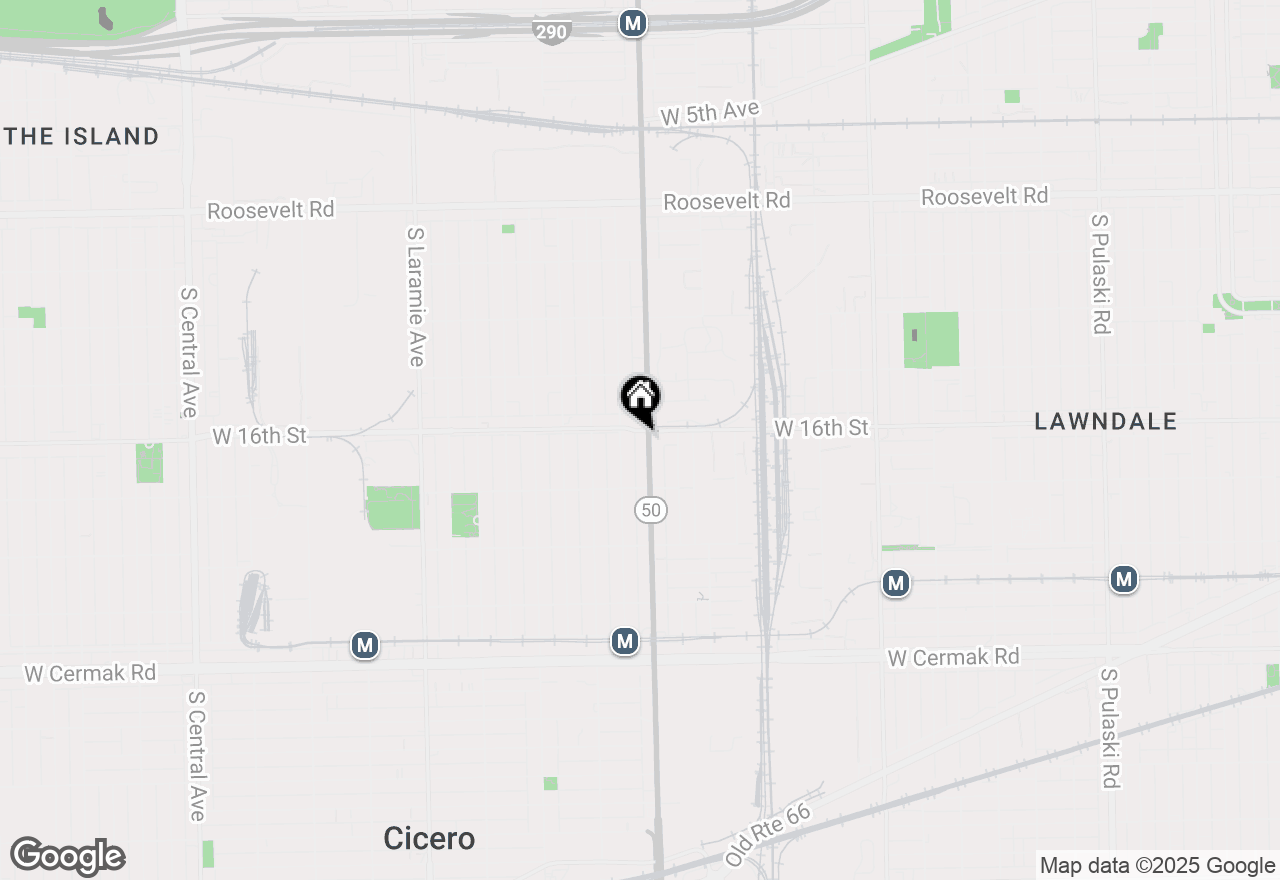 Map of 1600 S Cicero Avenue, Cicero, IL 60804