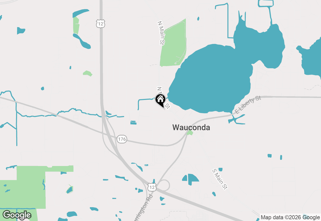 Map of 143 Slocum Lake, Wauconda, IL 60084