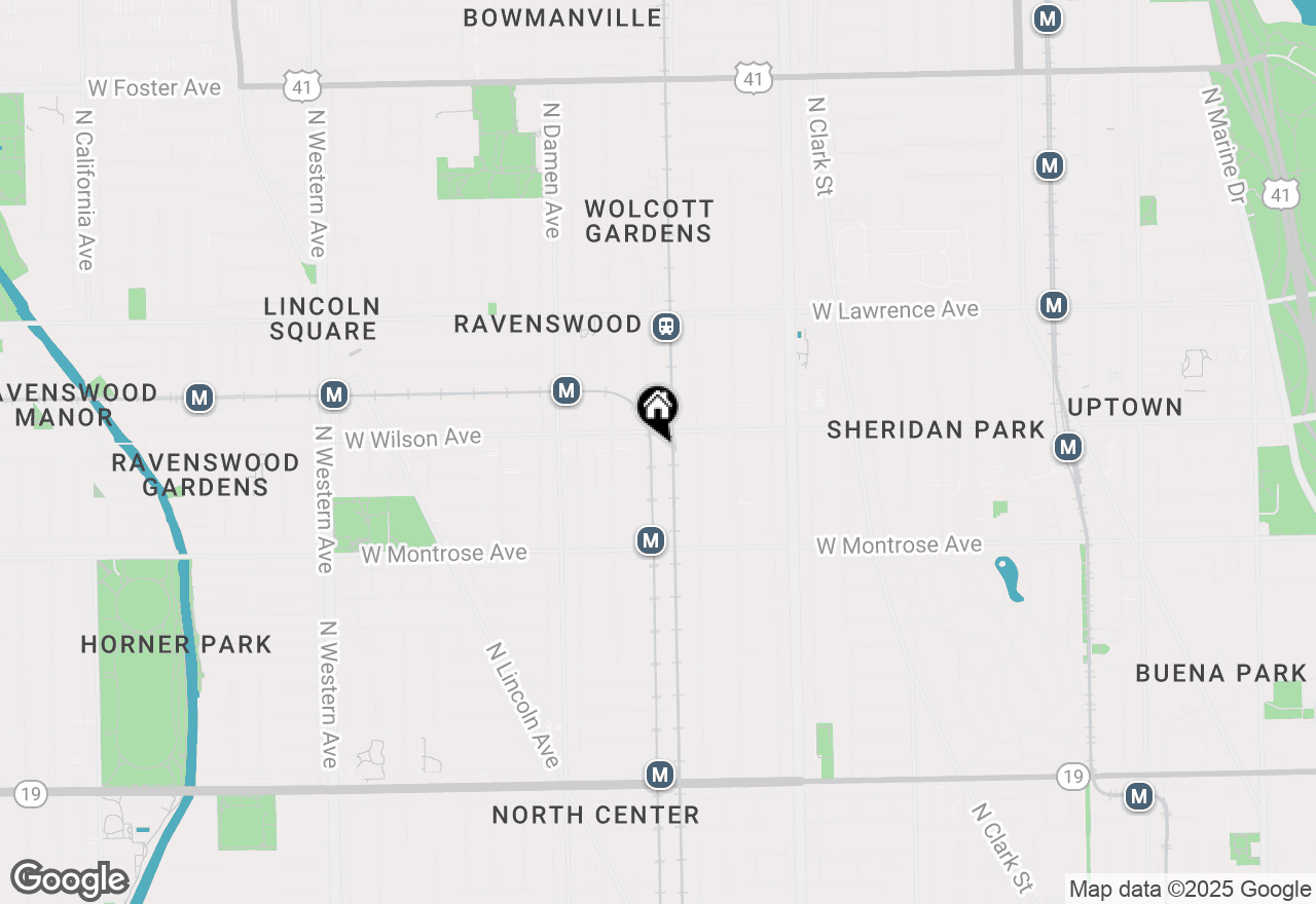 Map of (Address confidential), Chicago, Illinois 60640