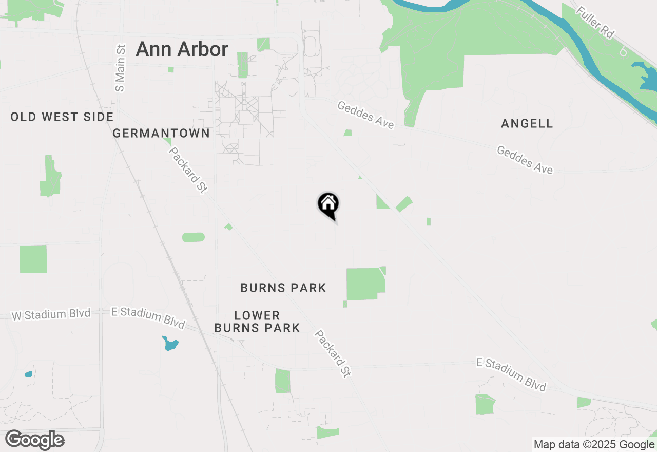 Map of 1009 Olivia Avenue, Ann Arbor, MI 48104