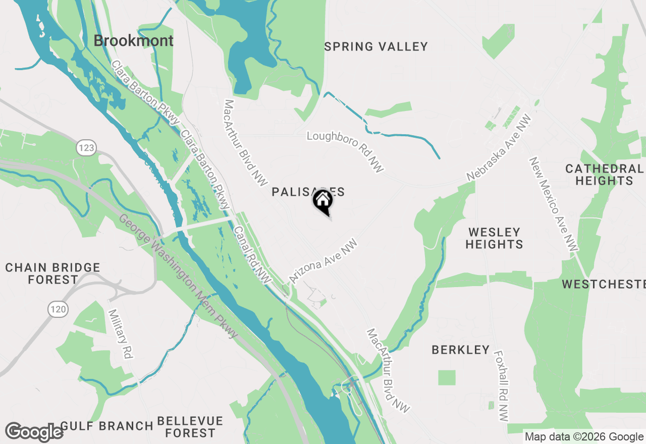 Map of 5122 Cathedral Avenue Nw, Washington, DC 20016