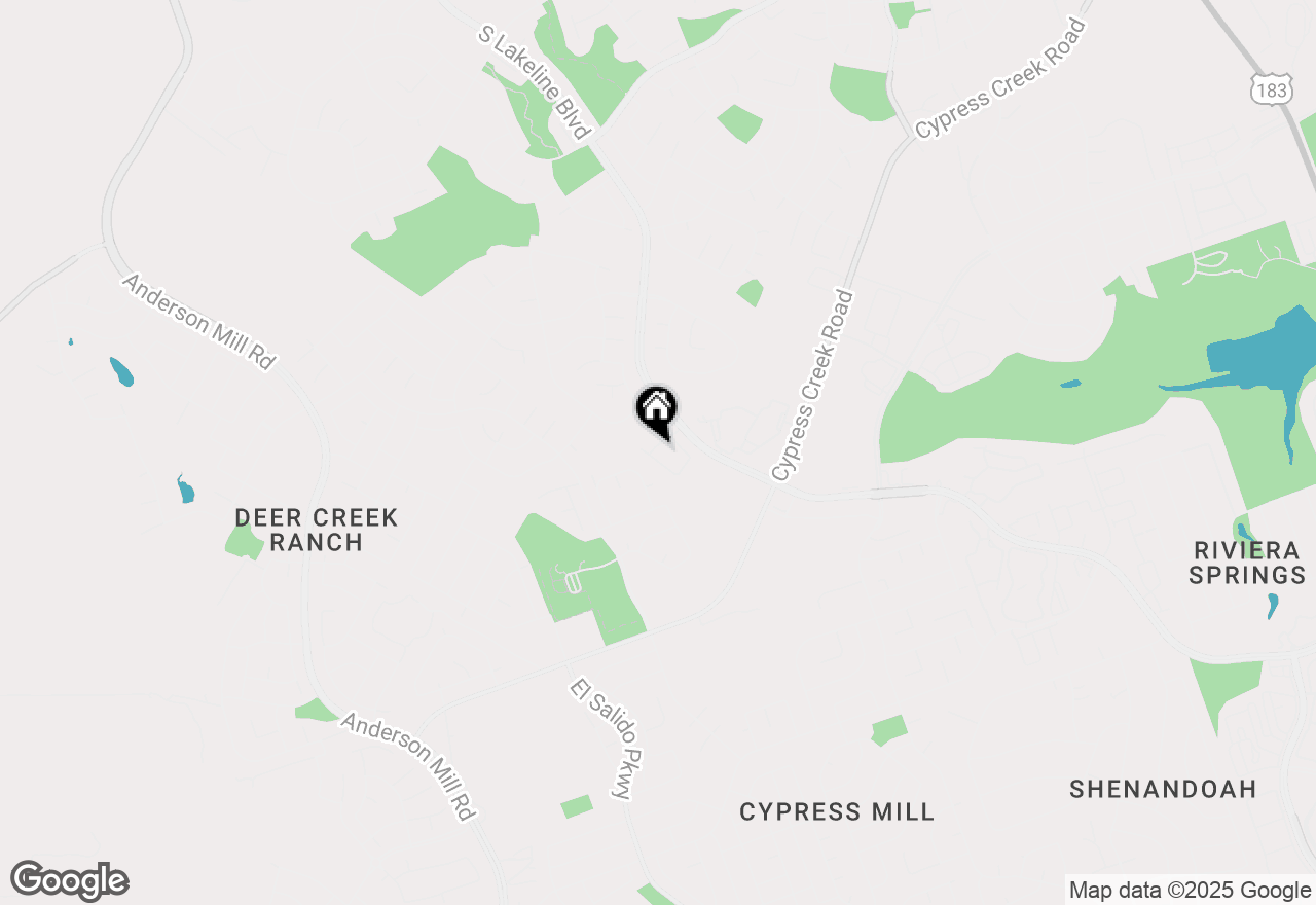 Map of 1721 Juniper Ridge Loop, Cedar Park, TX 78613