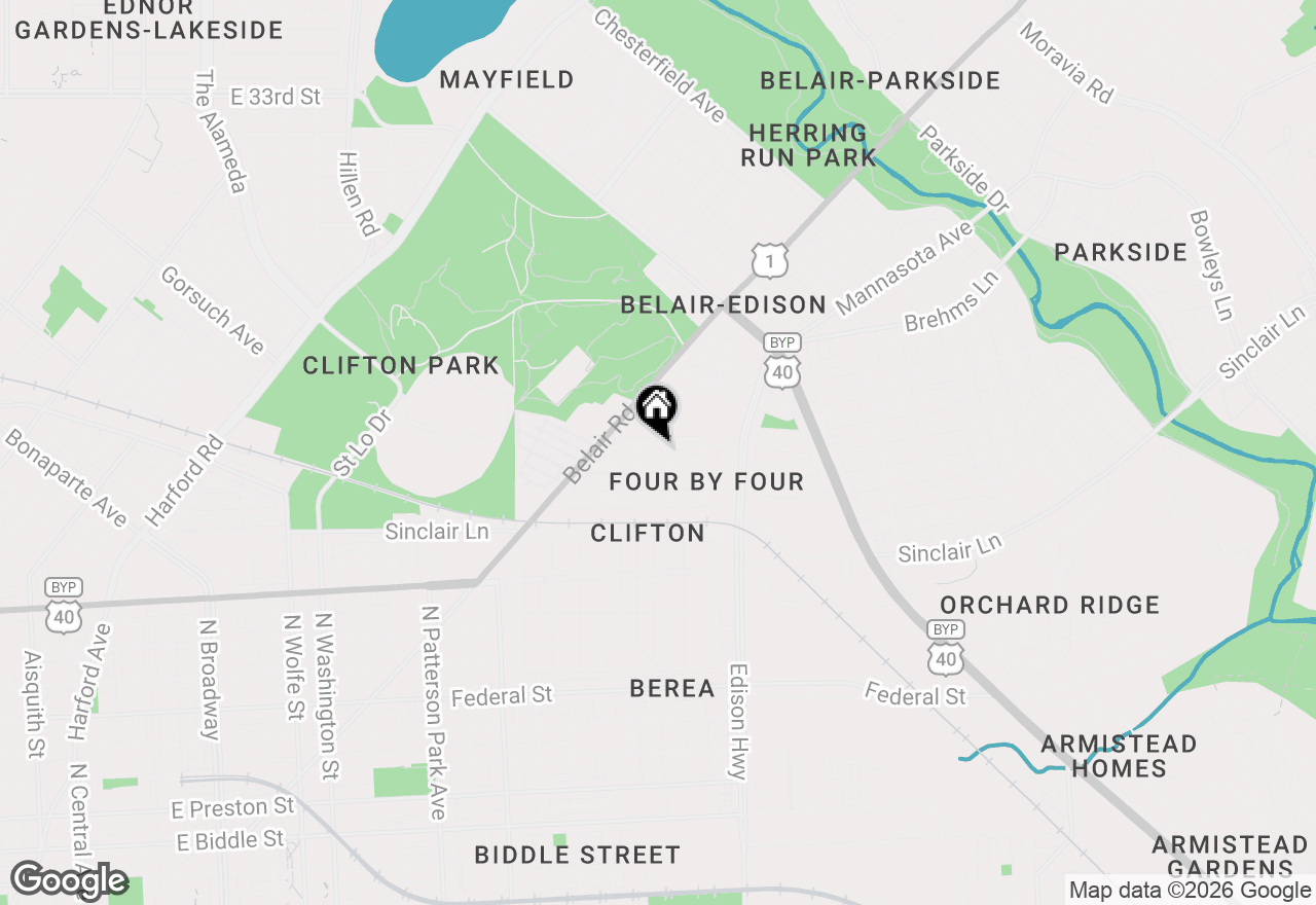 Map of 3323 Elmley Avenue, Baltimore, MD 21213