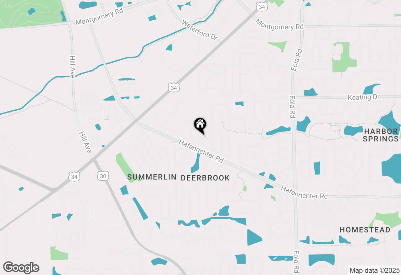 Map of 1913 Misty Ridge Lane, Aurora, IL 60503