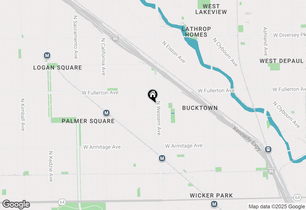 Map of 2429 W Belden Avenue, Chicago, IL 60647