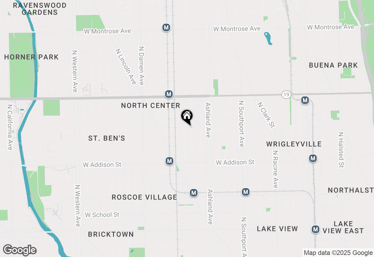 Map of 1714 W Grace Street #2E, Chicago, IL 60613