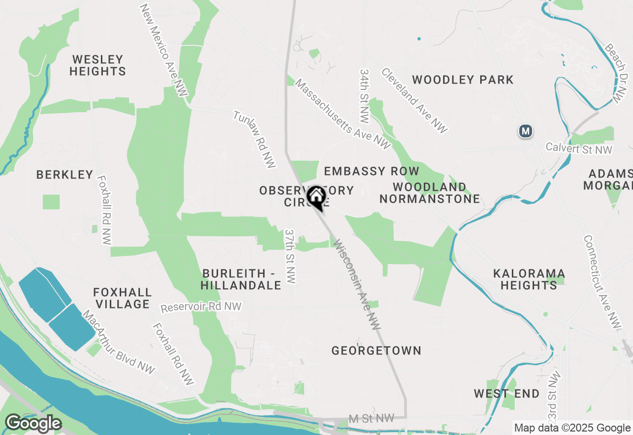 Map of 2140 Wisconsin Avenue Nw #1, Washington, DC 20007