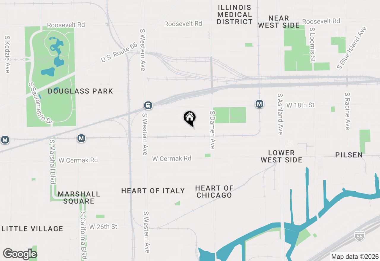 Map of 2120 W Cullerton Street, Chicago, IL 60608
