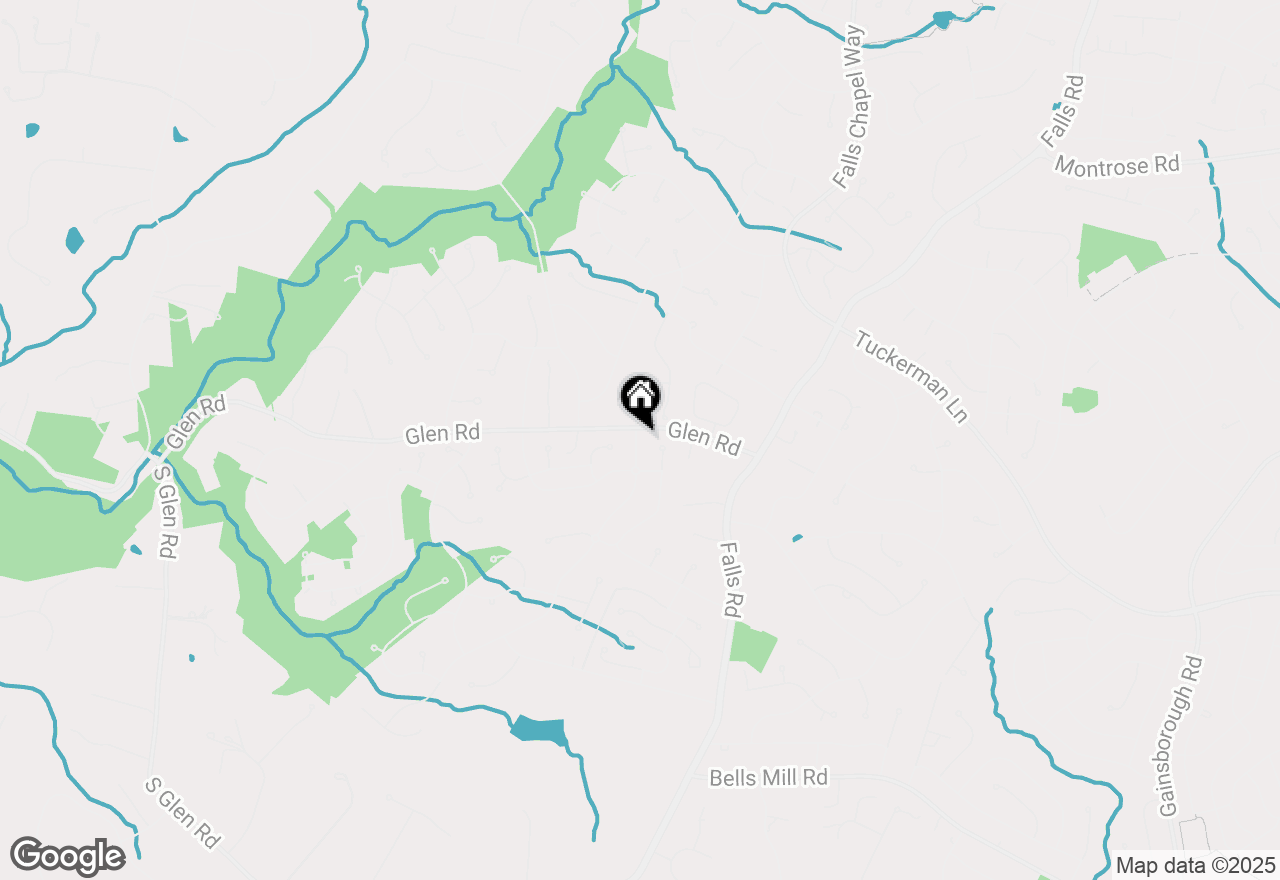 Map of 11507 Broad Green Drive, Potomac, MD 20854