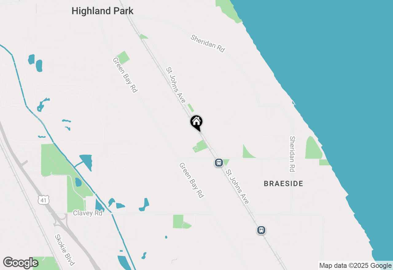 Map of (Address confidential), Highland Park, Illinois 60035