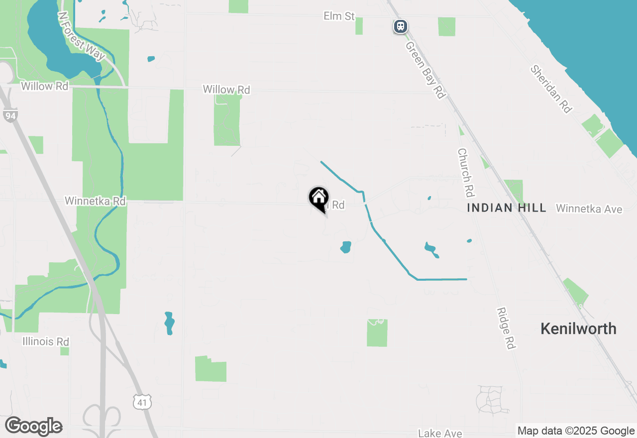 Map of 66 Fox Lane, Winnetka, IL 60093