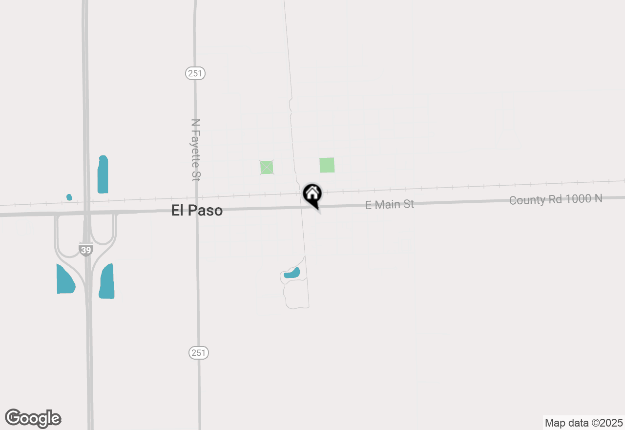 Map of 150 S Commercial Street, El Paso, IL 61738