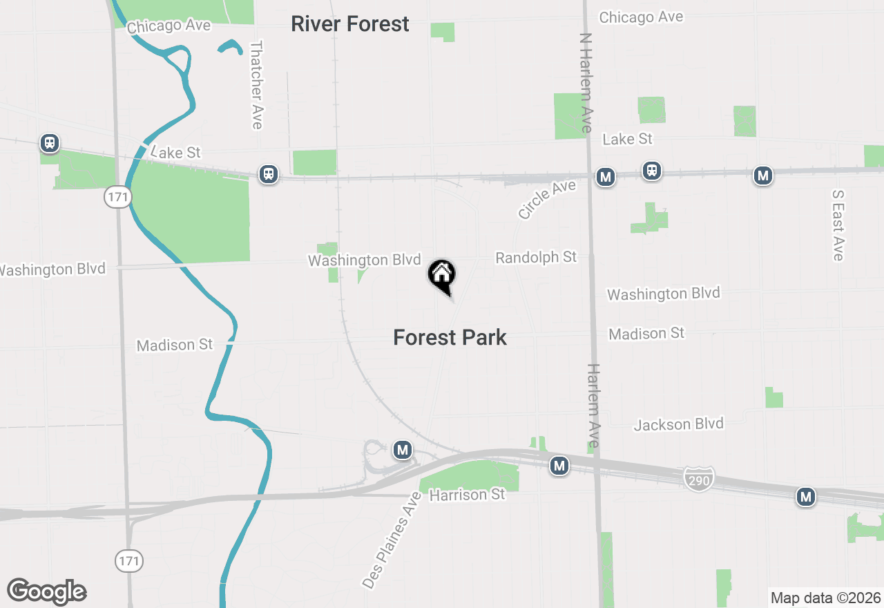 Map of 310 Lathrop Avenue #307, Forest Park, IL 60130