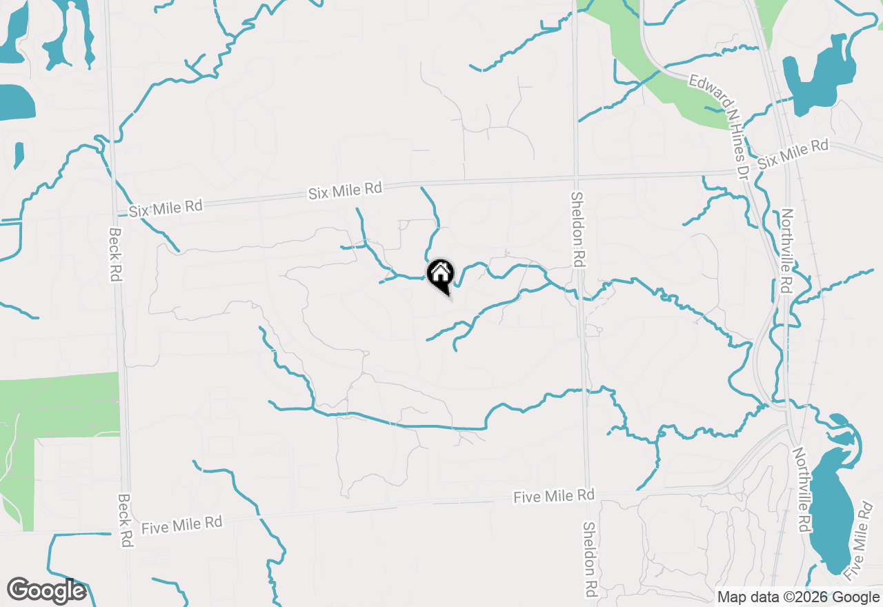 Map of 16224 Oak Forest Court W, Northville, MI 48168