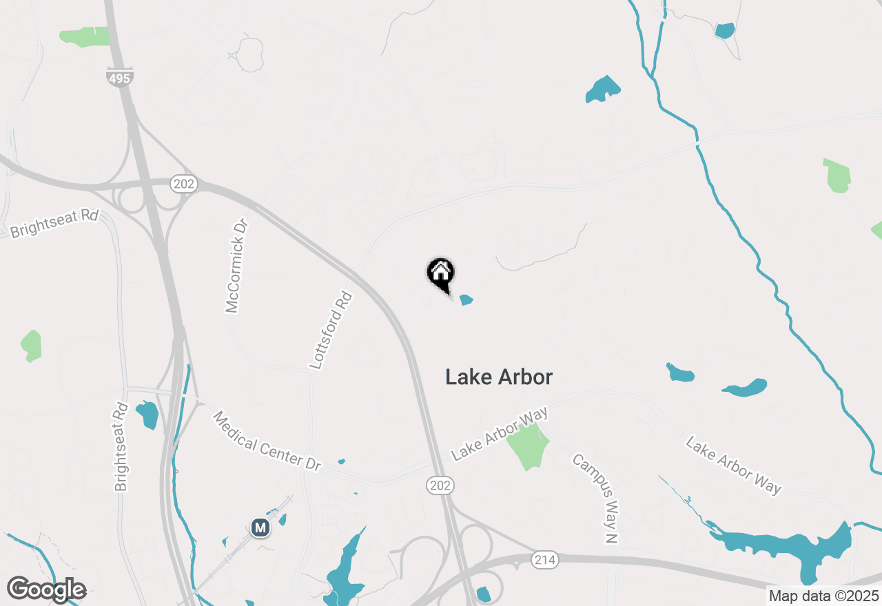 Map of 1615 Post Oak Drive #21, Bowie, MD 20721