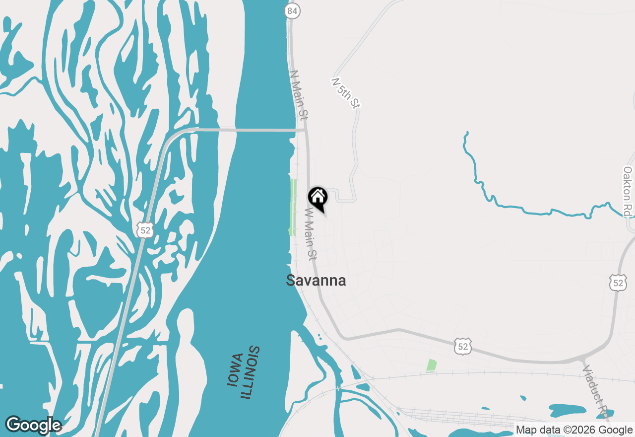 Map of 115 Van Buren Street, Savanna, IL 61074