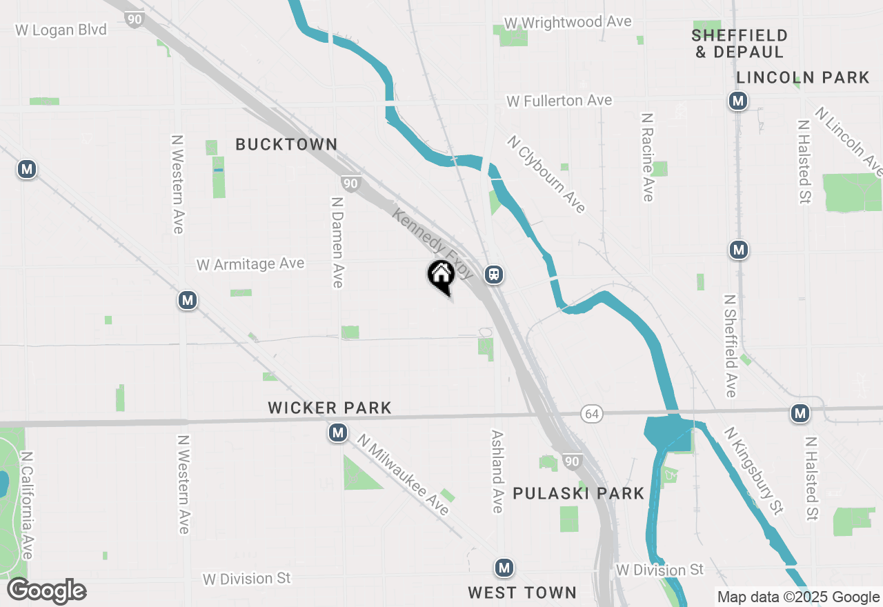 Map of 1855 N Hermitage Avenue, Chicago, IL 60622
