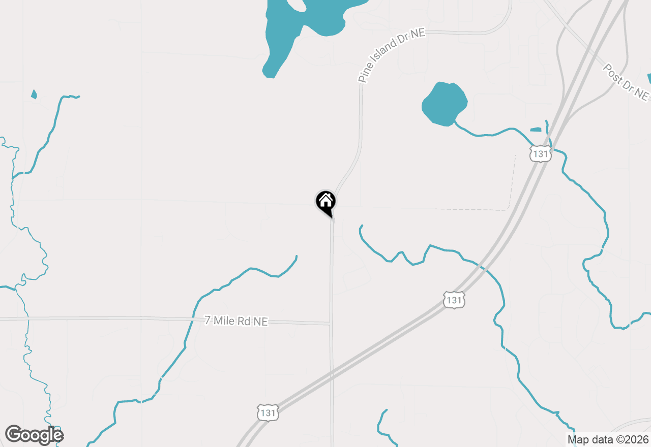 Map of 6335 Pine Island Drive Ne, Comstock Park, MI 49321