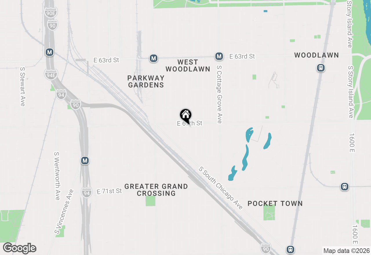 Map of (Address confidential), Chicago, Illinois 60637