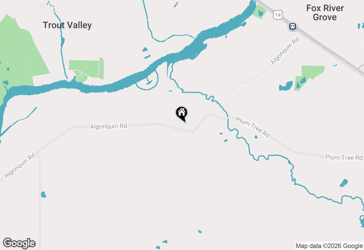 Map of 1212 Algonquin Road, Fox River Grove, IL 60021