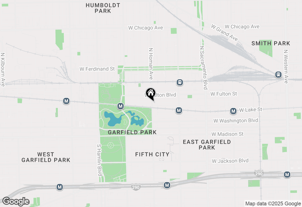 Map of 214 N Homan Avenue, Chicago, IL 60624