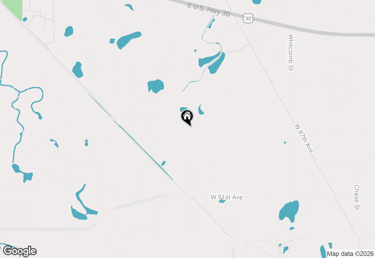 Map of 8690 Durbin Lane, Crown Point, IN 46307