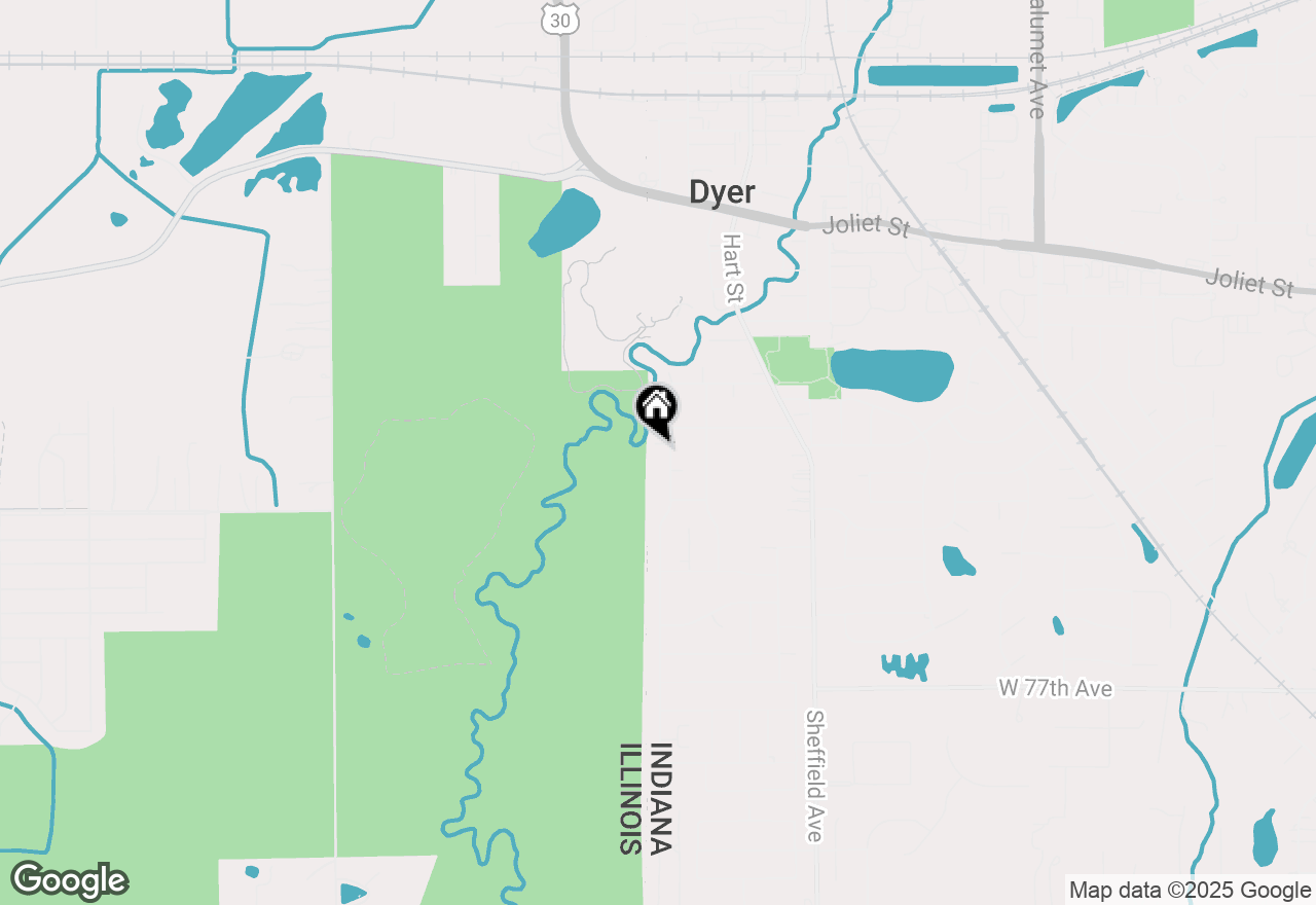 Map of 2446 Forest Park Drive, Dyer, IN 46311