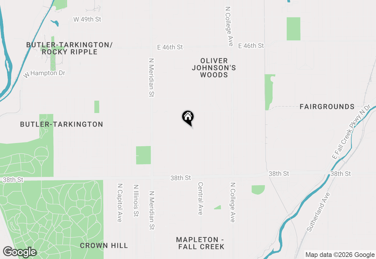 Map of 4061 N Washington Boulevard, Indianapolis, IN 46205