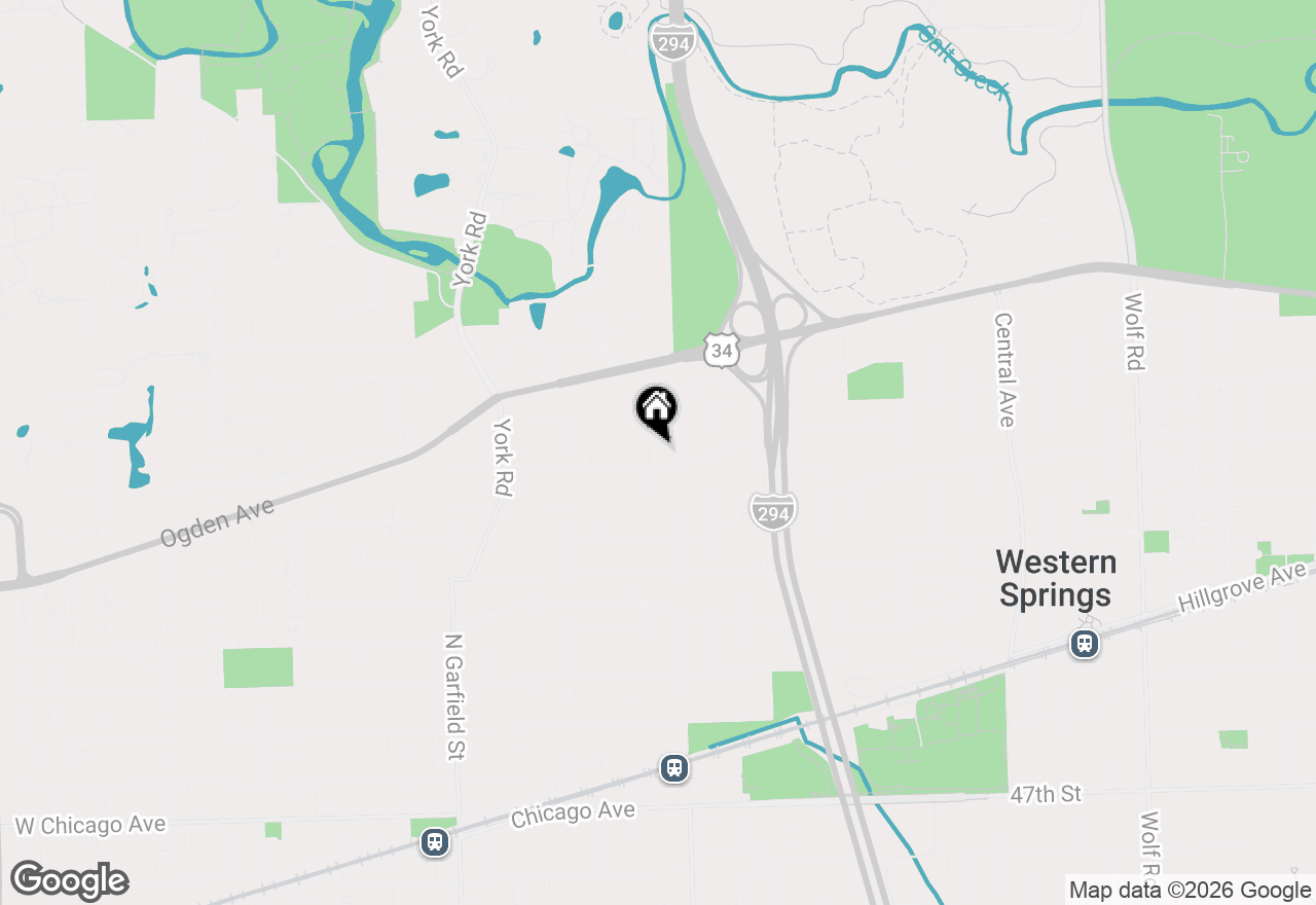 Map of 707 Jefferson Street, Hinsdale, IL 60521