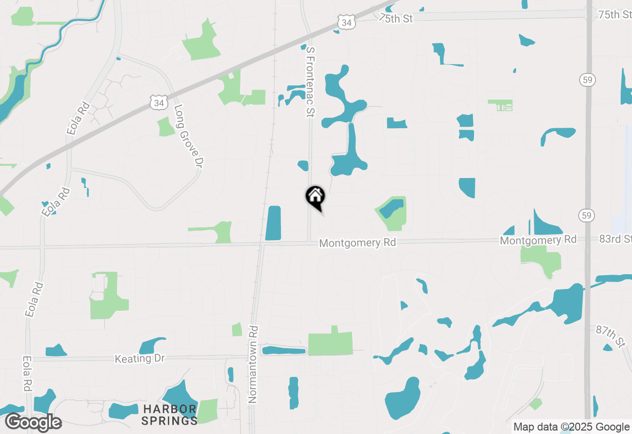 Map of 3479 Charlemaine Drive, Aurora, IL 60504