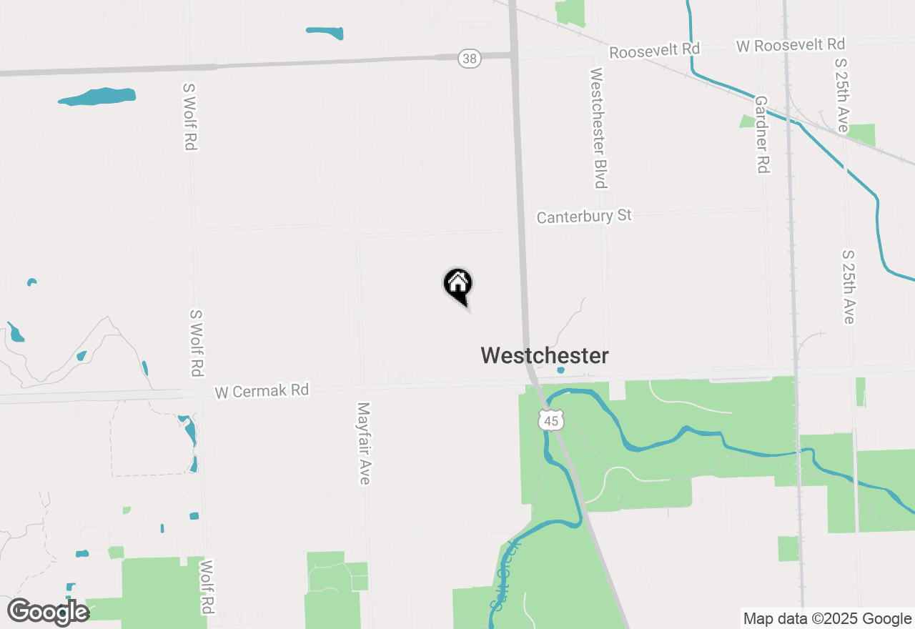 Map of 1872 Stratford Avenue, Westchester, IL 60154