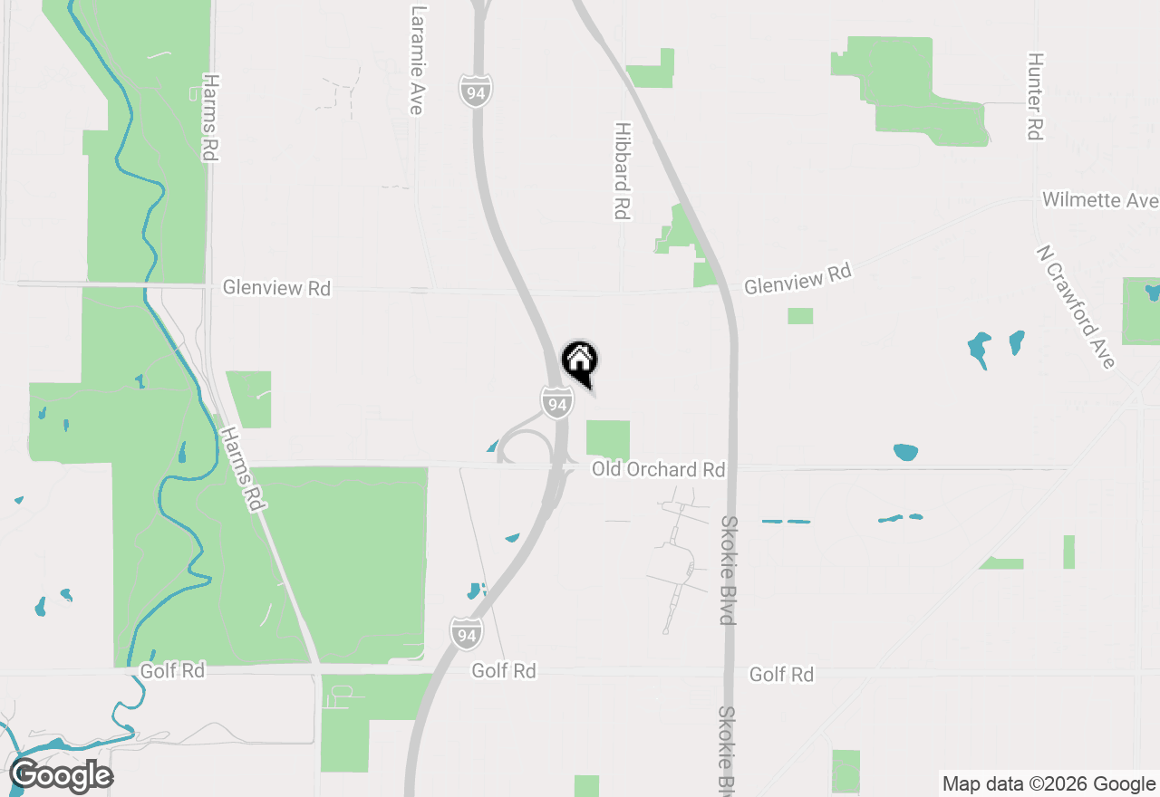 Map of 10081 Frontage Road #D, Skokie, IL 60077