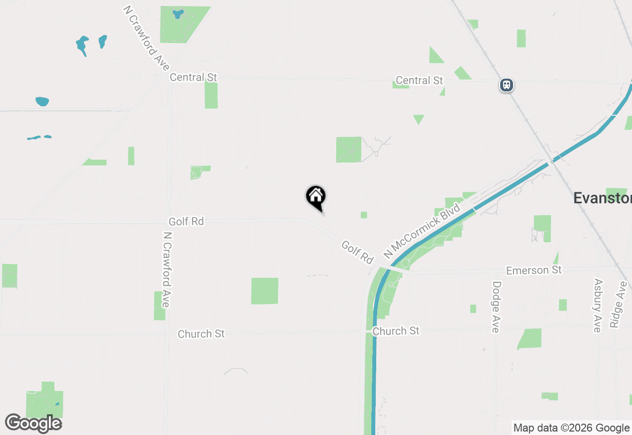 Map of 2100 Forestview Road, Evanston, IL 60201