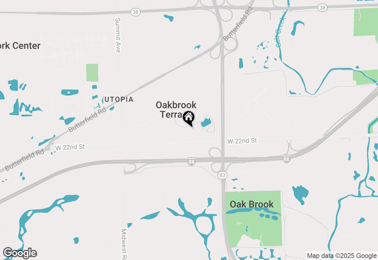 Map of 17W204 Orchard Place, Oakbrook Terrace, IL 60181