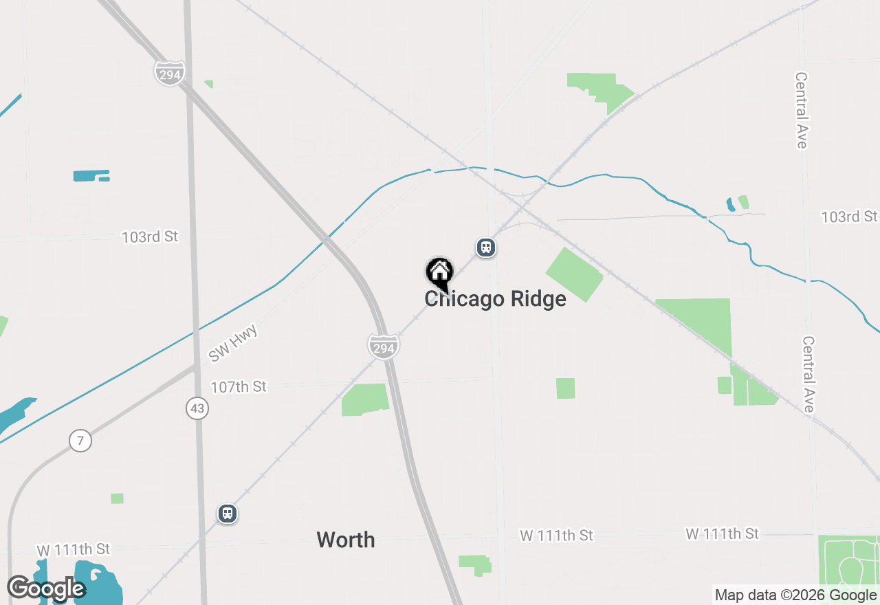 Map of 6524 Ridge Drive, Chicago Ridge, IL 60415