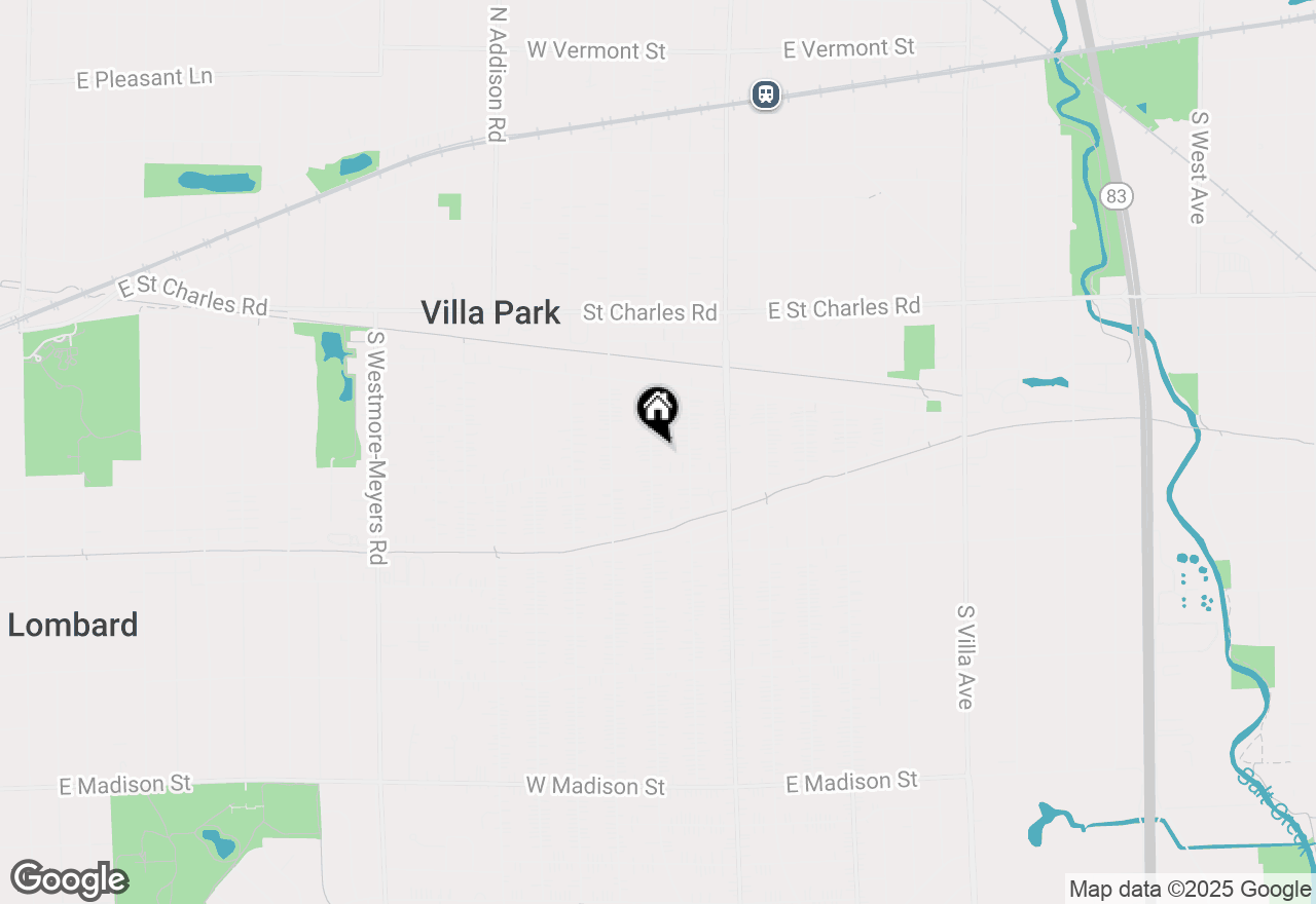 Map of 213 S Yale Avenue, Villa Park, IL 60181