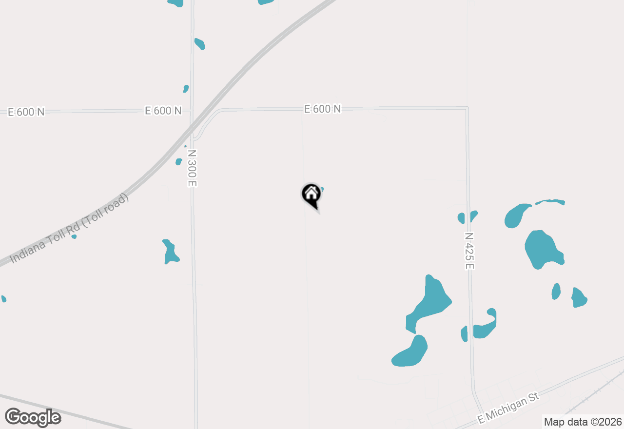 Map of 5567 N 350 E, Rolling Prairie, IN 46371